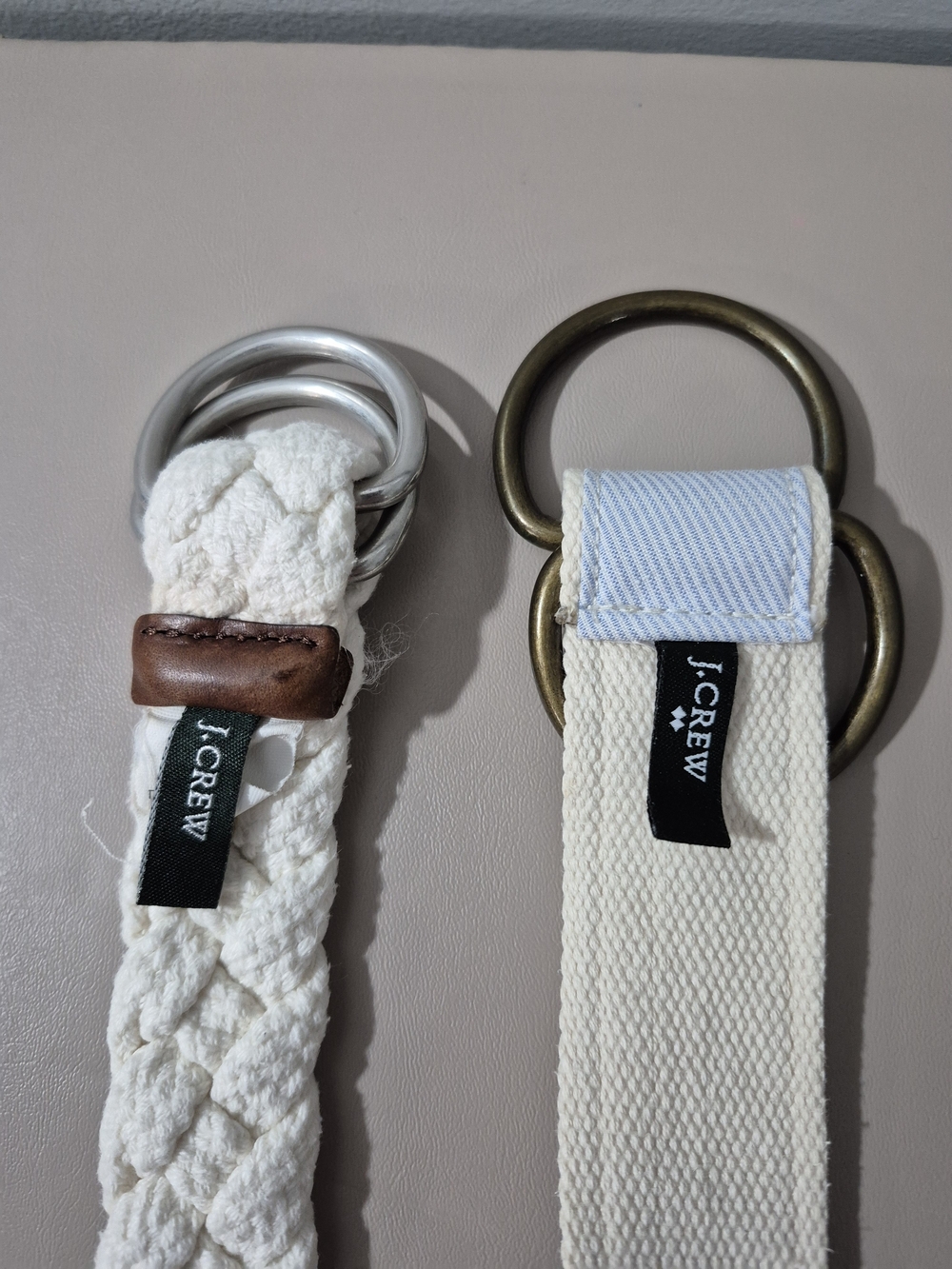 J.Crew Nautical Belt Bundle Rope & Anchor D Ring Belts - Picture 2 of 7